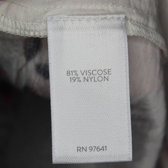 J. Jill Floral Tunic Pullover Top Ivory Red Women's Size Medium H10277 - Picture 4 of 9